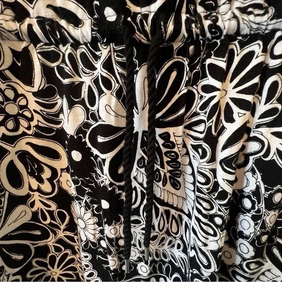 T by Talbots Small Floral Casual Knit Dress with Drawstring Waistband - Picture 3 of 7